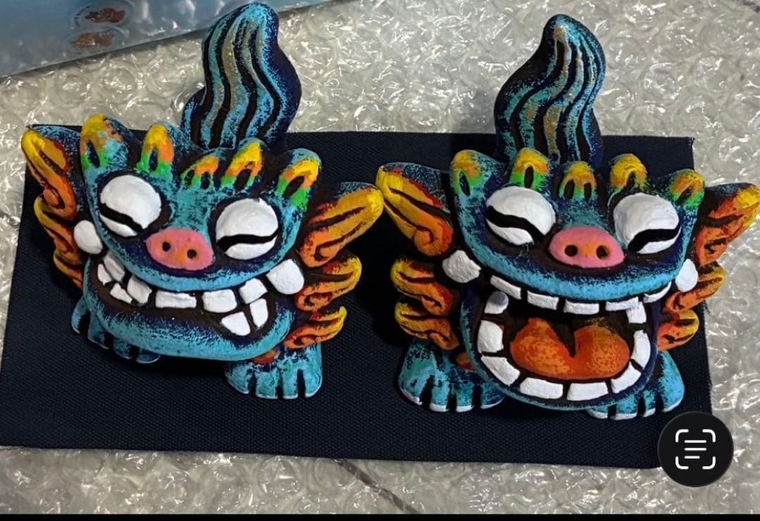 【新品　未使用】　沖縄　シーサー　ドーガ　S ブルー