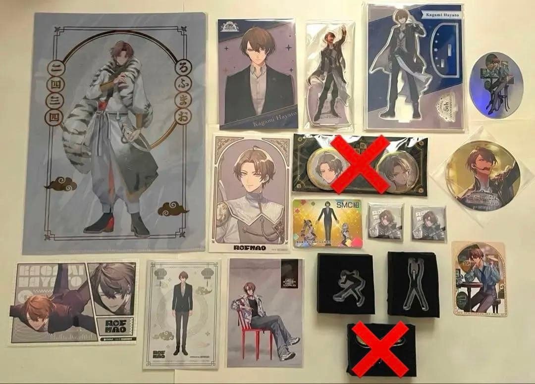 にじさんじ 加賀美ハヤト アクスタ 缶バッジ アクリルブロック ポストカード