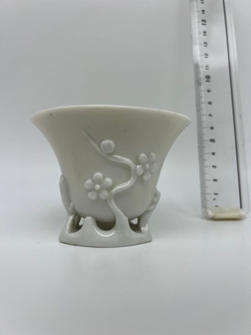 中国明朝か清朝德化窯杯茶道具骨董古美術　コレクション唐物　アンティーク青磁　江戸