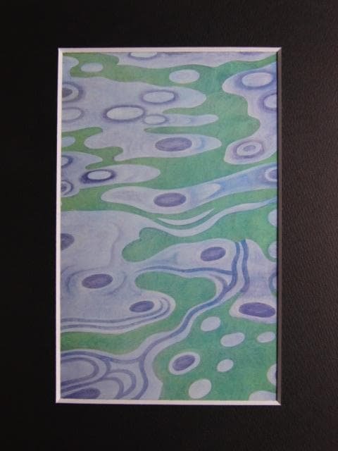 福田平八郎、【水】、希少な画集画、新品高級額・額装付、状態良好