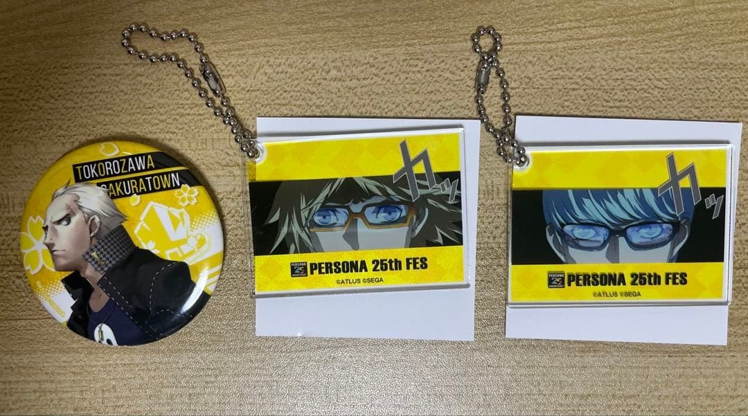 ペルソナ 25th FES トレーディングキーホルダー・缶バッジ
