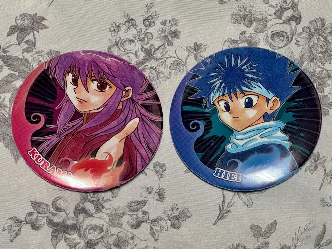 幽遊白書 蔵馬 飛影 缶バッジ セット ジャンプ展