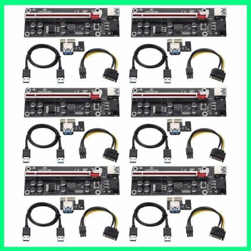 VER009S Plus PCI-E PCI Express 1X~16X 6個