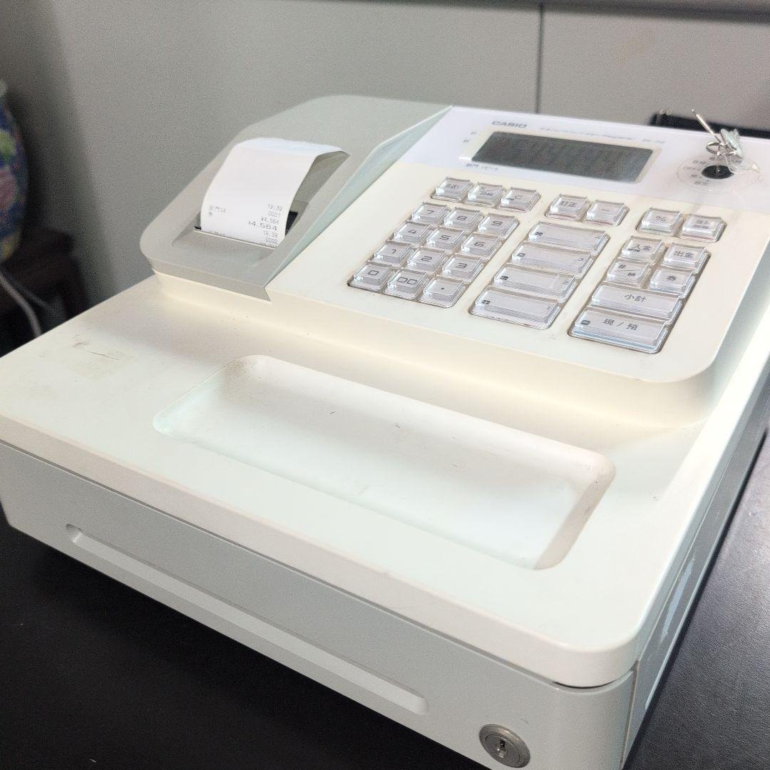 16　CASIO カシオ レジスター 4部門 小型ドロア SE-G2-WE