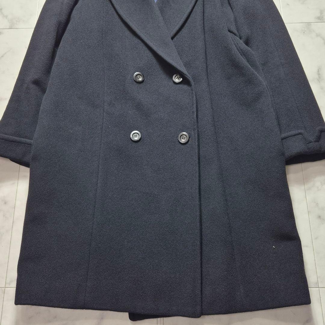 【美品】バーバリー カシミヤ100％ ダブルチェスターコート M