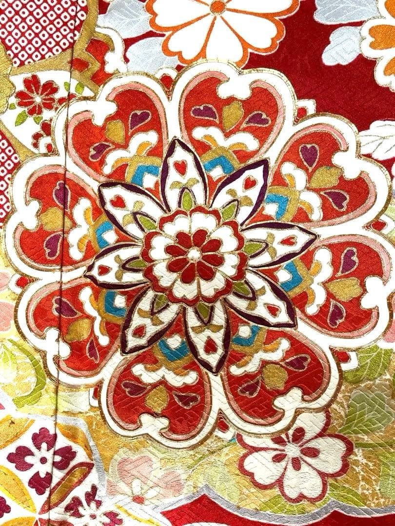 成人式　振袖　長襦袢　半えり　帯　帯締め　帯揚げ　6点セット　金コマ刺繍　菊京屋