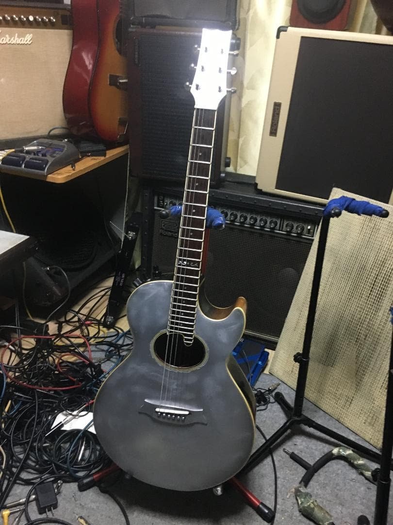 Morris　DN-06Dシルバー雑塗装！ダンカンSTR他2系統出力改造！動画！