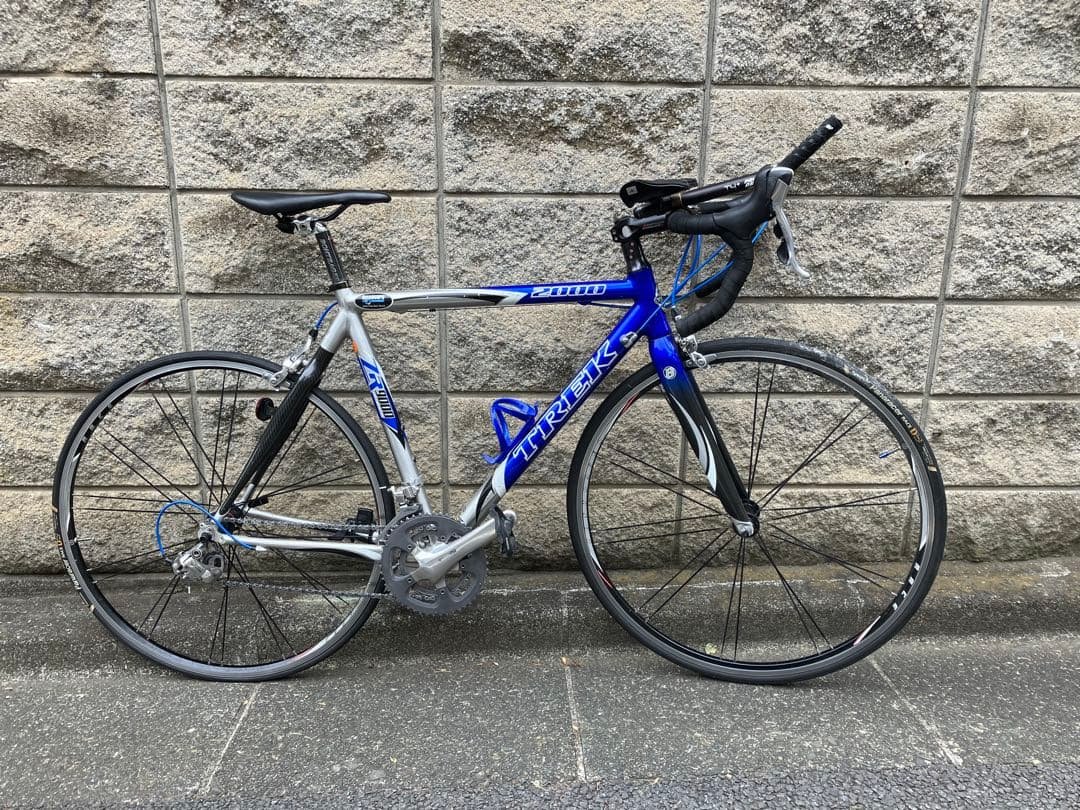 TREK2000 ロードバイク シルバー/ブルー