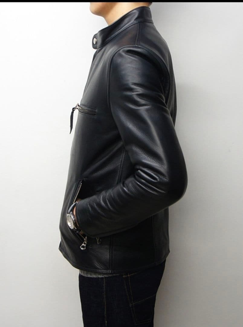 【美品】 Y'2 LEATHER　 SINGLE RIDERS　黒　サイズ42