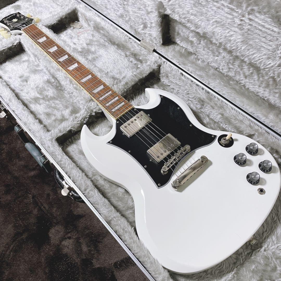 美品Epiphone エピフォン SG 白 Inspired by Gibson