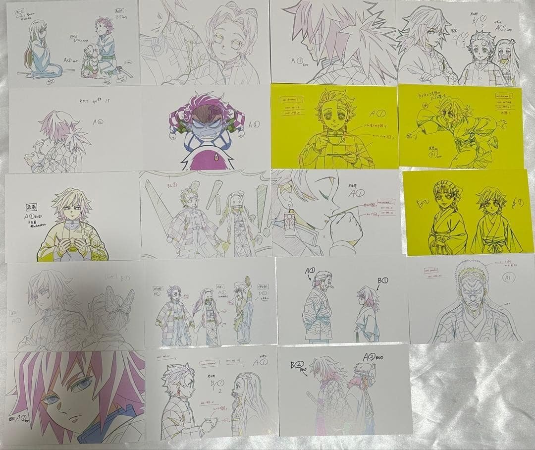 鬼滅の刃 原画ポストカード 竈門炭治郎 義勇 無一郎