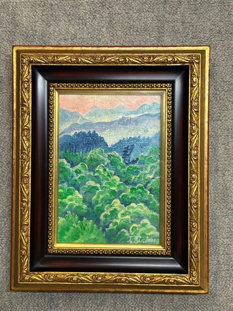 白岩俊治　油絵SMサイズ　風景画