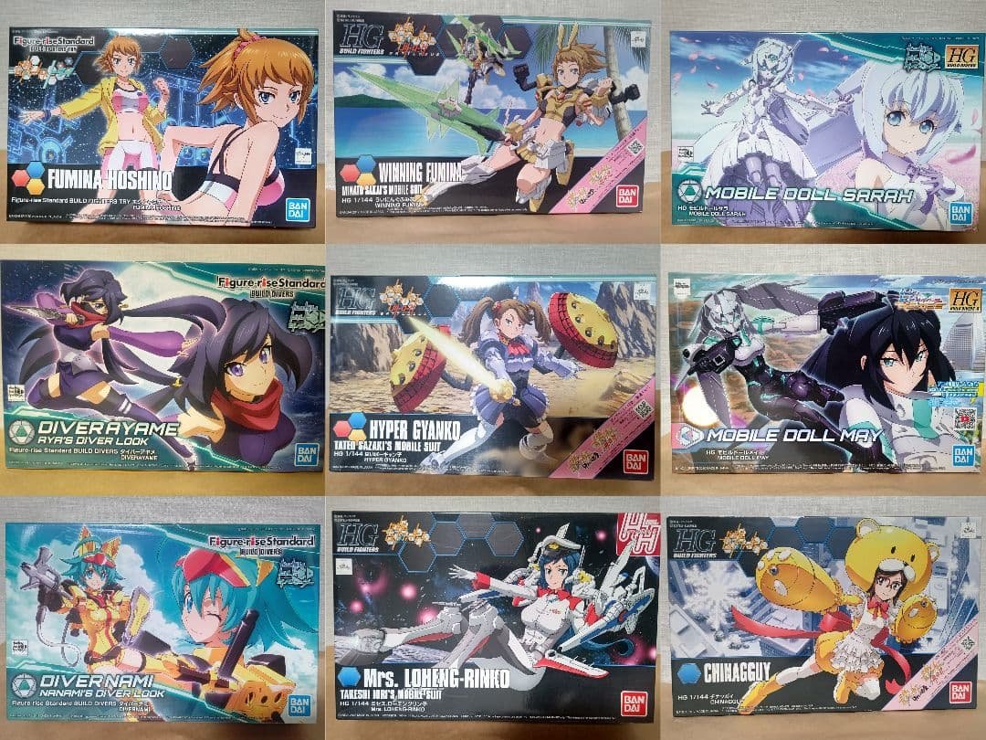 美プラ 9個セットHGBF Figure-rise Standard HGBD