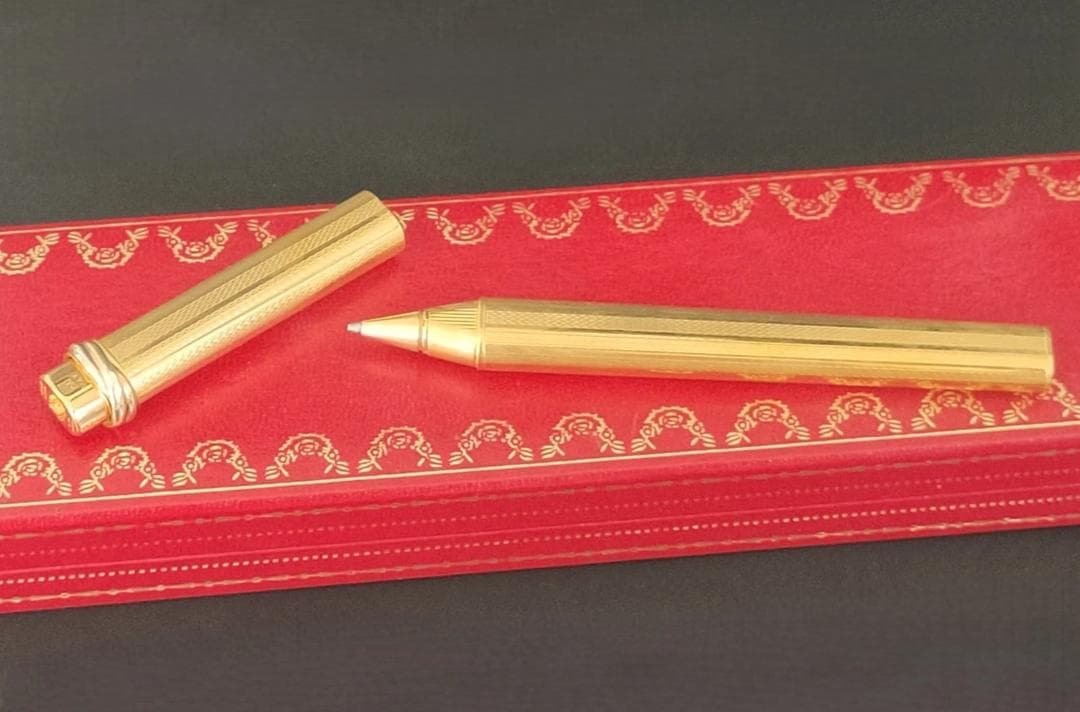 極美品 ヴィンテージ カルティエ Cartier トリニティ ボールペン　2