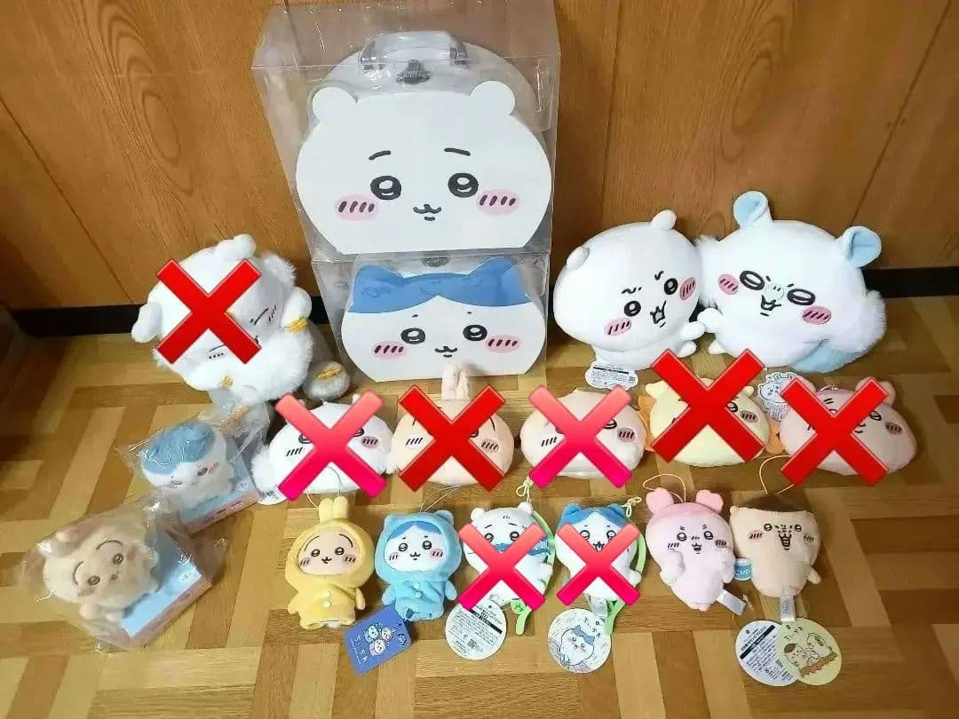 ちいかわ　 ぬいぐるみ、トランク等グッズ12点セット　ハチワレ　うさぎ　あの子