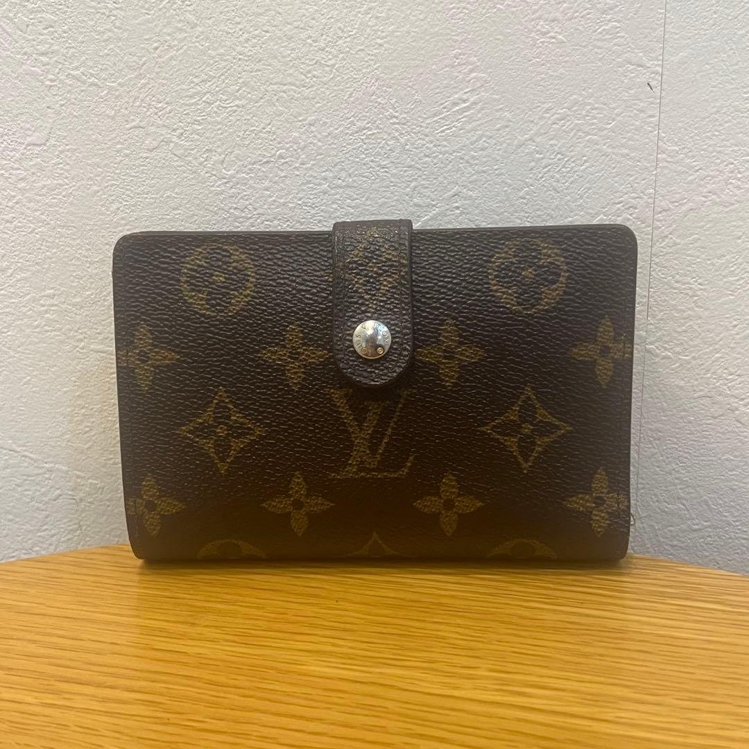 ◆Louis Vuitton ルイヴィトン 二つ折り財布 モノグラム ネーム入◆
