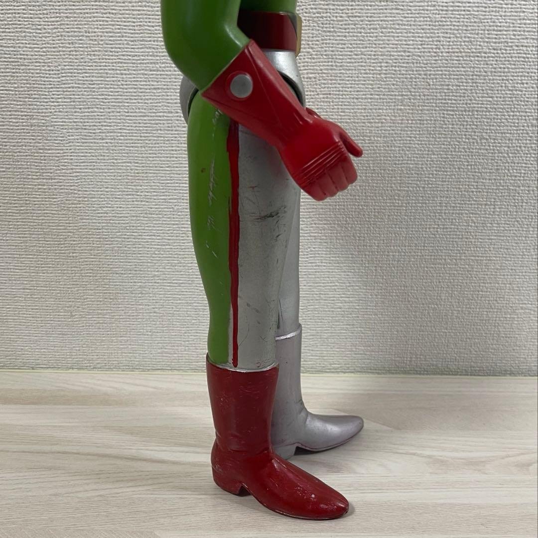 旧バンダイ ソフビ サンダーマスク フィギュア 東洋エージェンシー 面替え