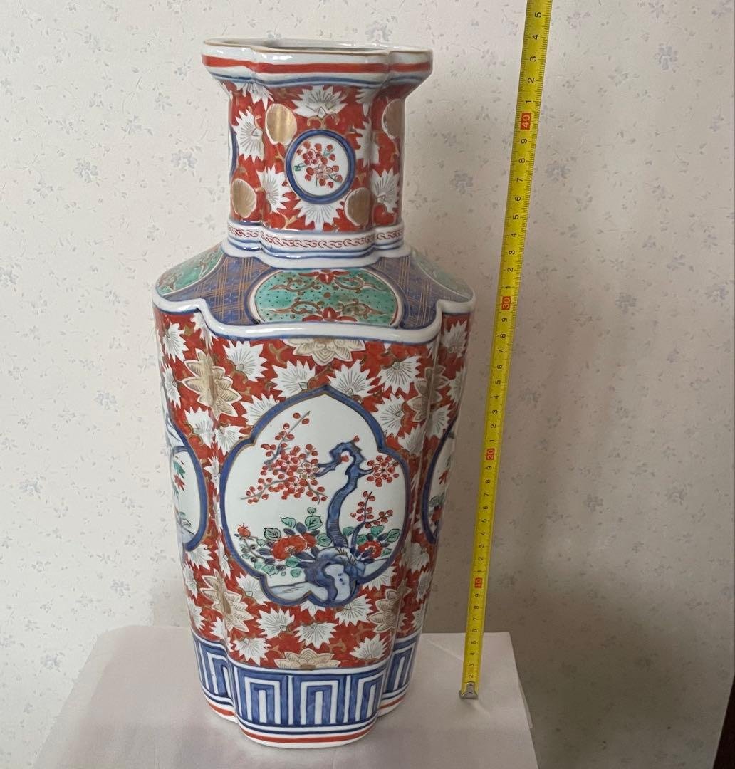染付赤絵沈香壺　　骨董