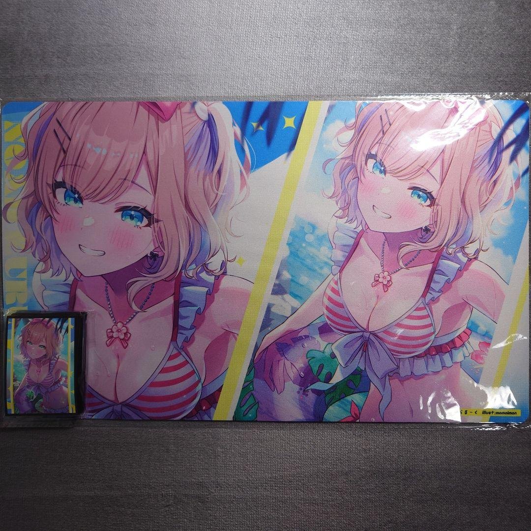 α2 ぶいすぽっ！ 浮き輪&水着 胡桃のあ スリーブ&プレイマット