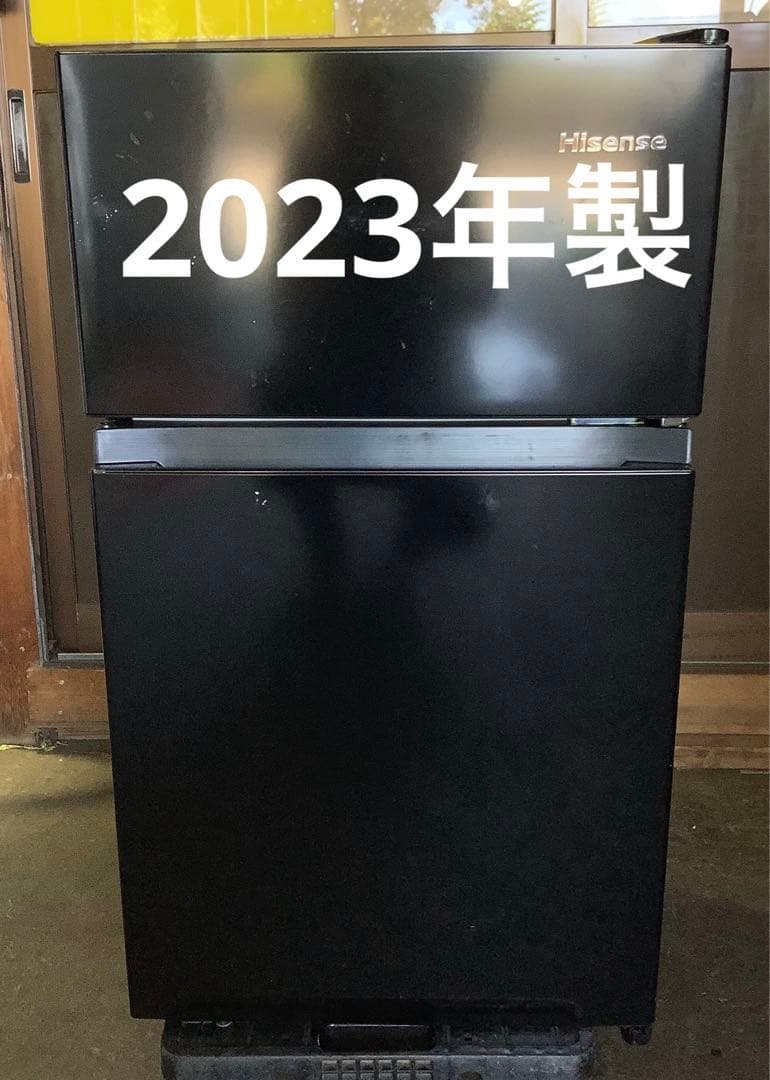 【高年式】2ドア冷蔵庫 ハイセンス HR-K91HB 87L 2023年製 黒