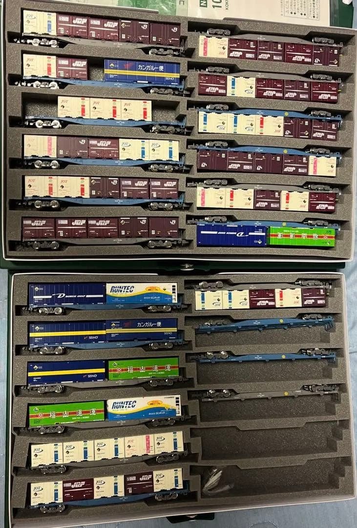 コキ104＋107 22両セット(テールライト付き)　貨物列車
