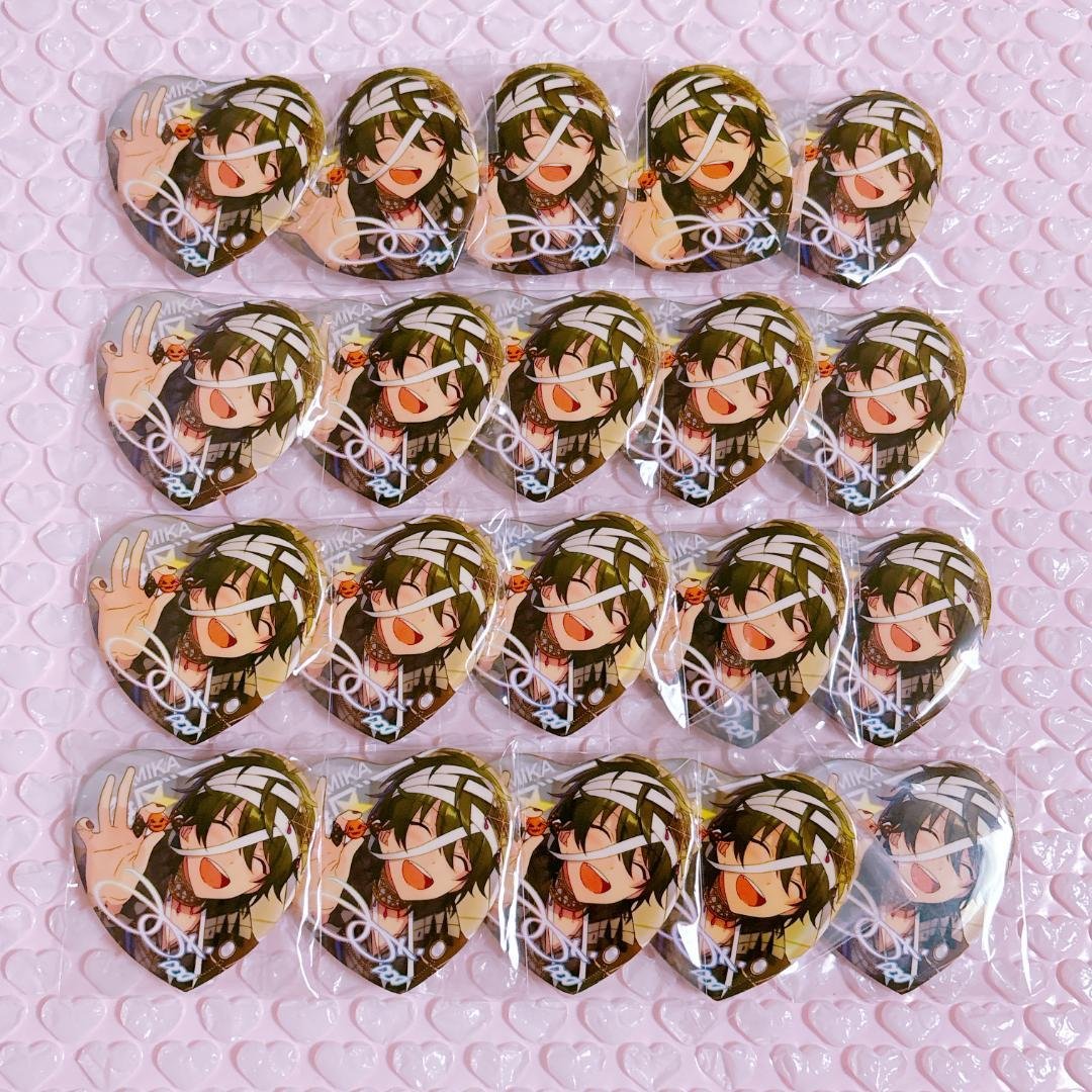 影片みか あんスタ 缶バッジ ハート 願望 みか