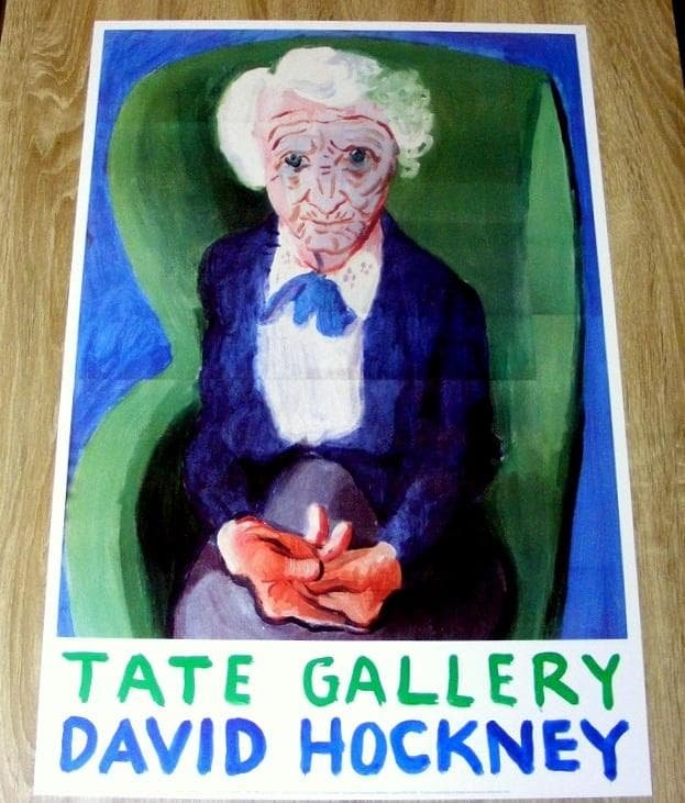 David Hockney My mother Bridlington ポスター