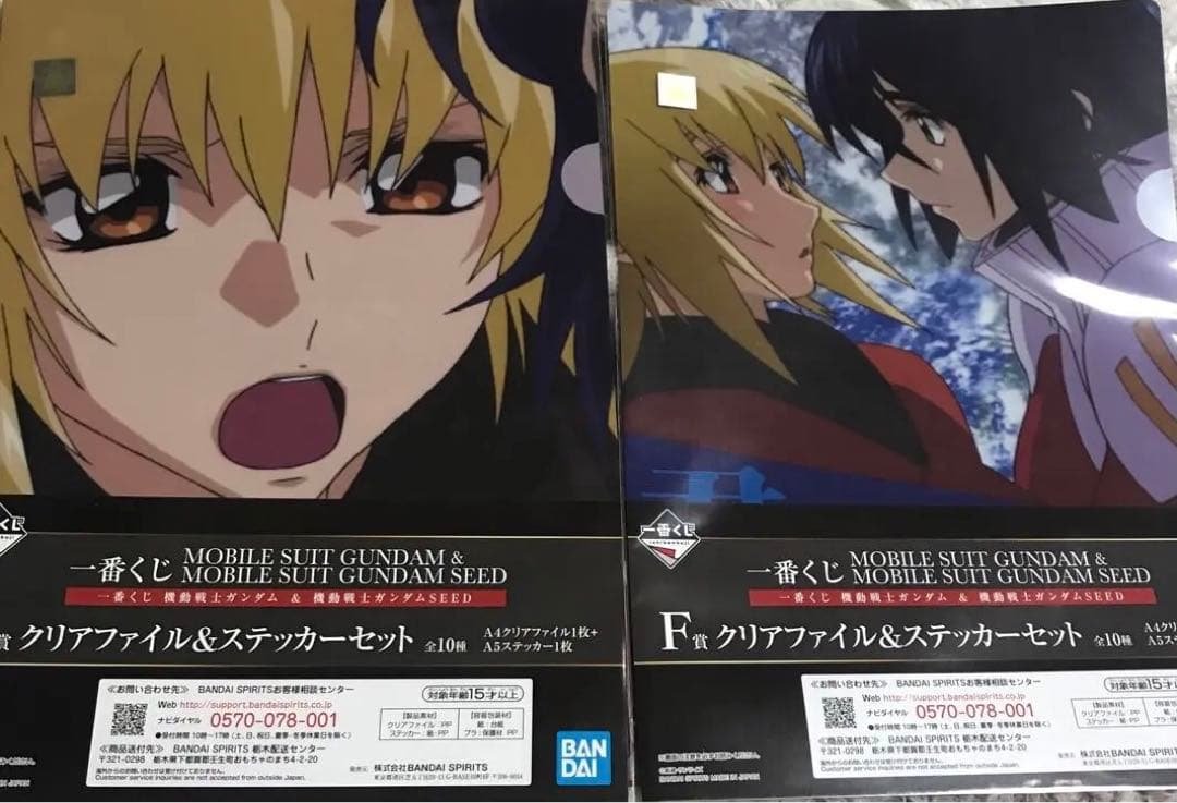 ガンダムseed  アスラン　カガリ　ファイル&ステッカー