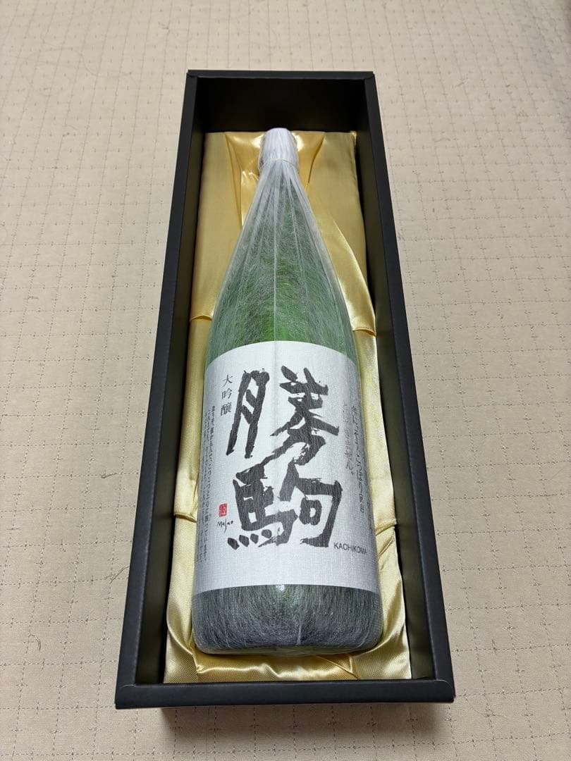 勝駒 大吟醸 1.8L 1800ml 一升瓶 化粧箱付き 25年11月製造