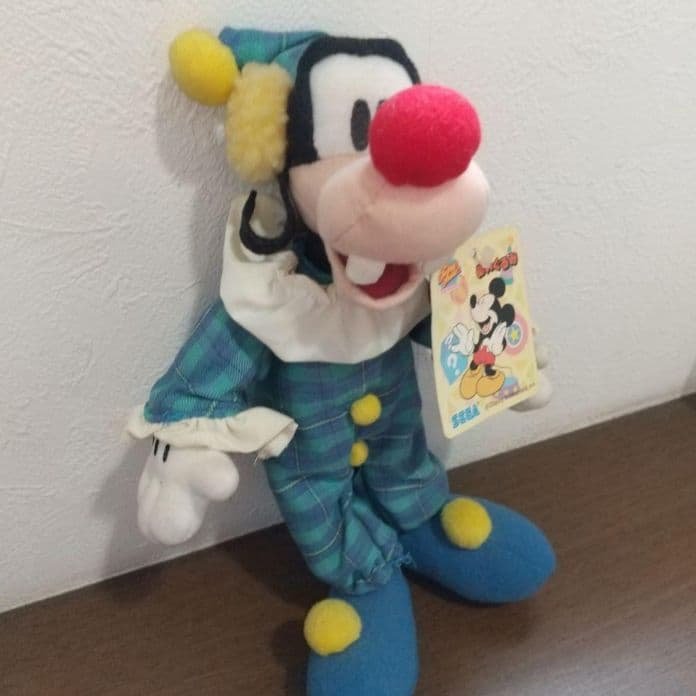 新品　グーフィー　ピエロ　サーカス　ぬいぐるみ