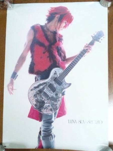 SUGIZO非売品ESPポスター白×ピンクLUNA SEAルナシーX JAPAN