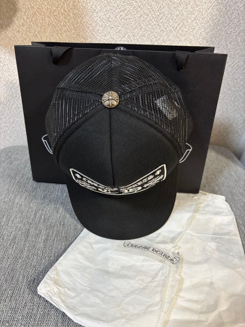 【美品】確実正規品　クロムハーツキャップ　国内正規品　ブラック
