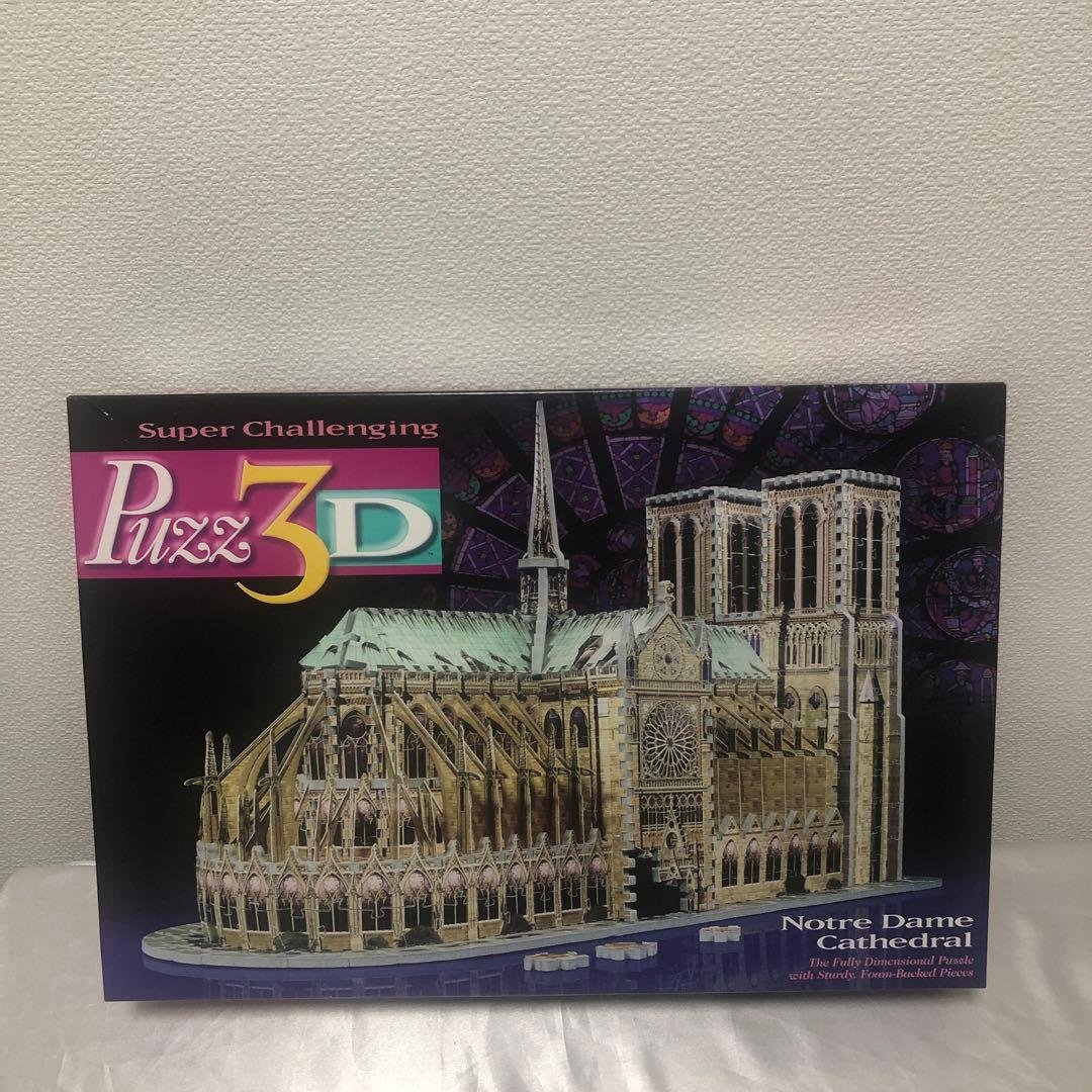 本格仕様の立体模型 ノートルダム大聖堂　３Dジグソーパズル　puzz 3d社