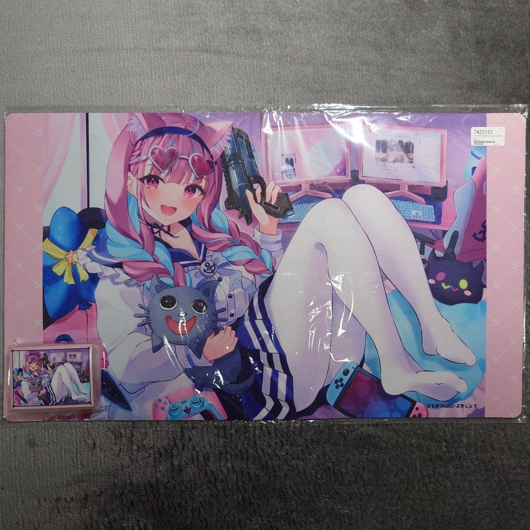 α1 ホロライブ サングラス&NEKO&銃 湊あくあ スリーブ&プレイマット