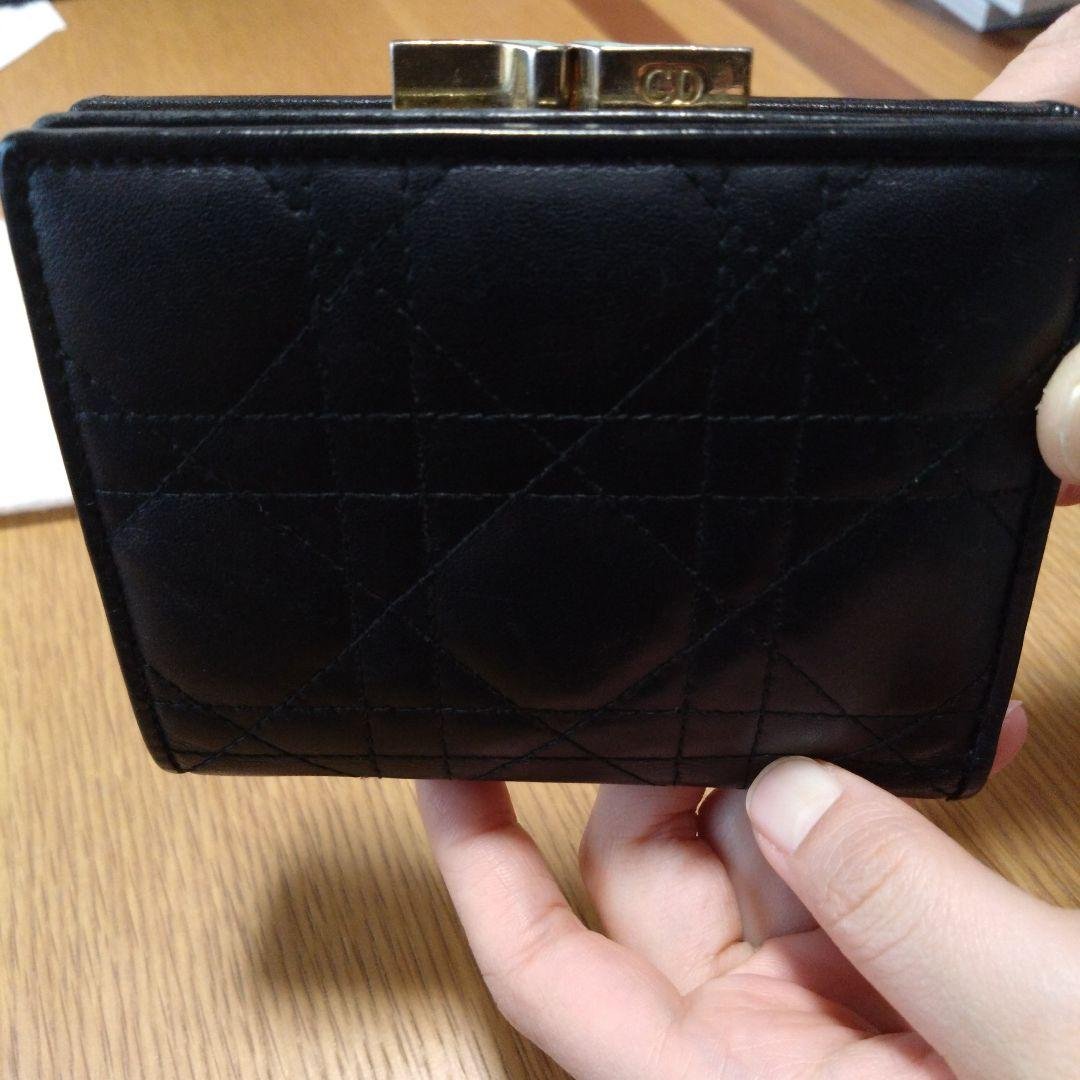 Christian Dior ブラック 二つ折り財布