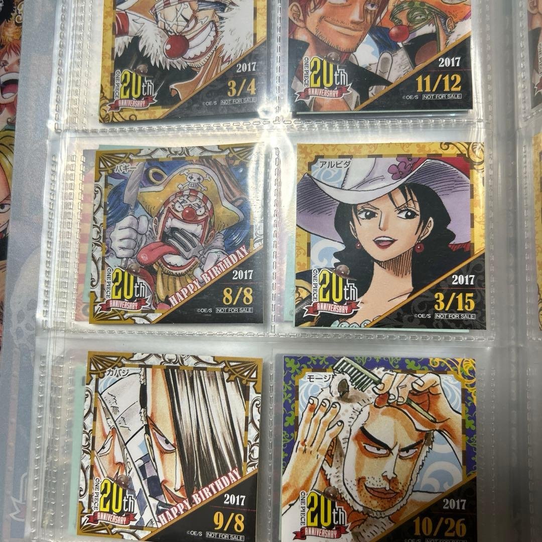ONE PIECE ワンピース　麦スト限定365日ステッカー　バギー　シャンクス