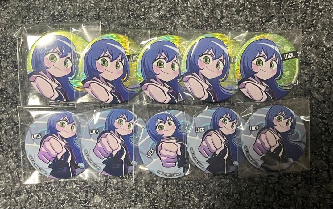 バンドリ ロック 朝日六花 OVERKILL オバキル 缶バッジ ホロ ノーマル