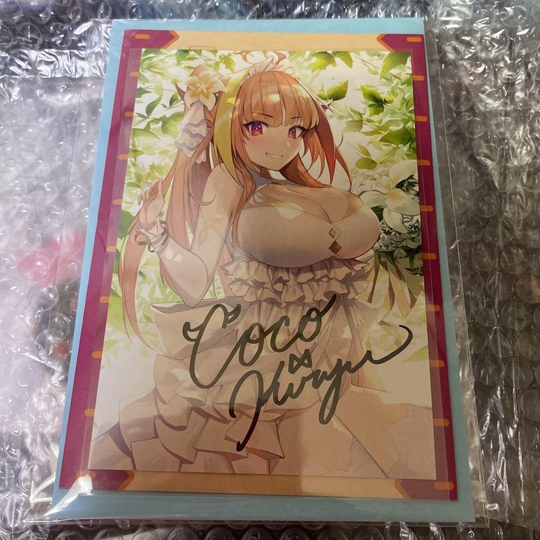 ホロライブ　桐生ココ　誕生日記念グッズ　直筆サイン入りポストカード他