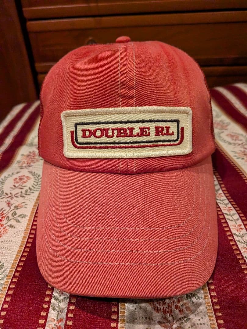 RRL インディゴデニムトラッカーキャップ レッド ダブルアールエル