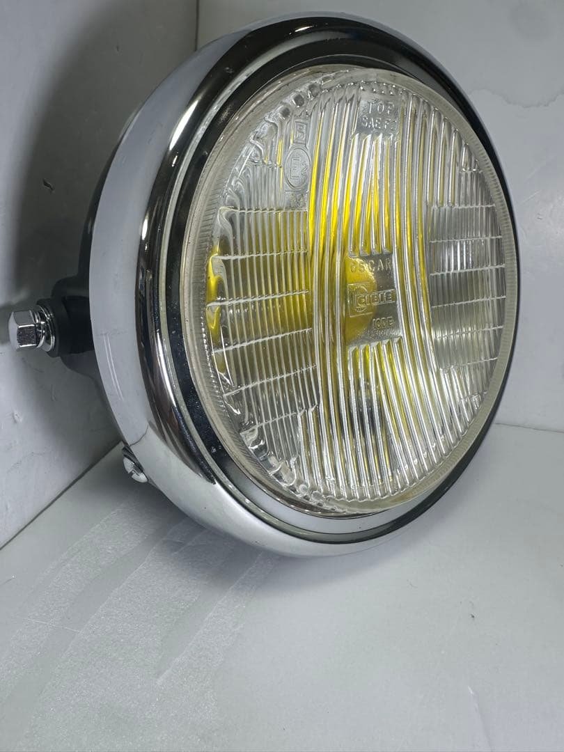 新品/当時物シビエスーパーオスカー凹みレンズ付きヘッドライトASSYマーシャル