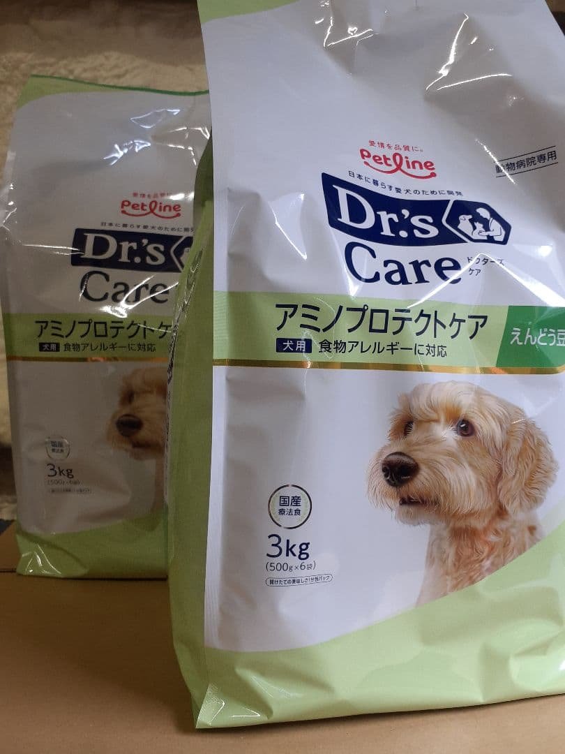 Asuka様ドクターズケア犬用療法食アミノプロテクトケアえんどう豆3kg×2袋