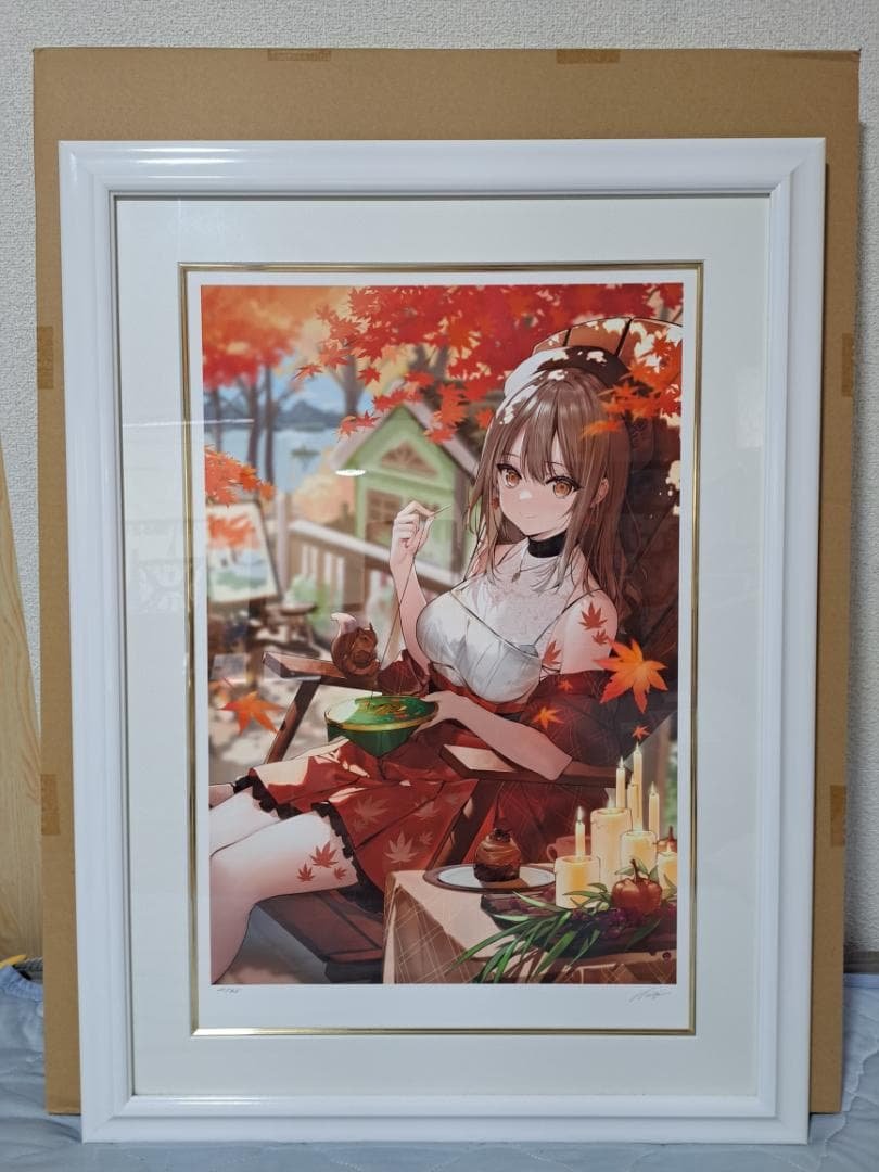 necomi　針で彩る小さな秋　アールビバン　版画　箱・保証書有り