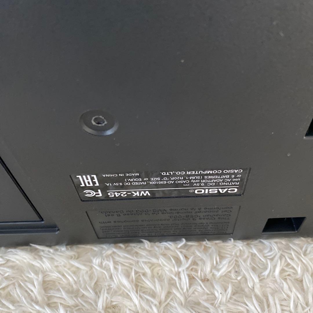 美品！CASIO WK-245 キーボード　電子ピアノ　フットペダル付き！